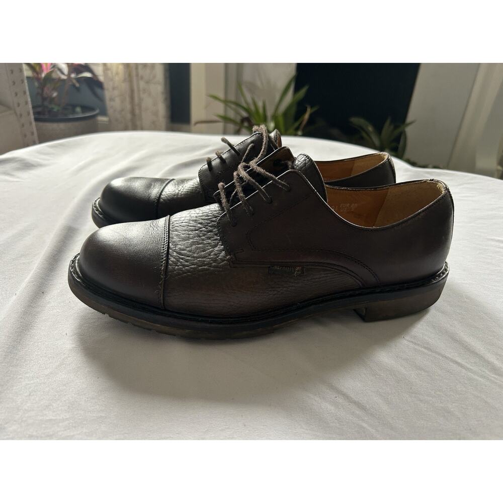 Mephisto Melchior Leather Cap Toe Lace Dress Shoes Mens Size 9 Brown Preppy